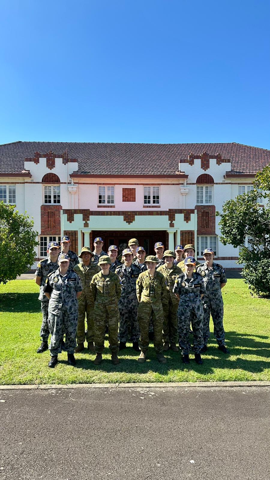 Public Affairs Course One class photo at RAAF Base Glenbrook.